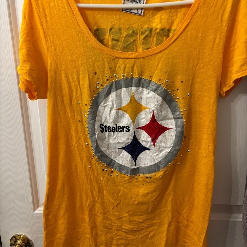 Steelers Y2K Pink Victorias Secret NFL Tee